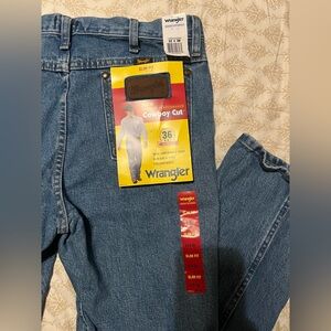 Wrangler Men's Slim Fit Cowboy Cut Blue Jeans